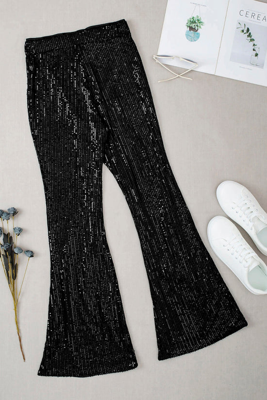 Sequin Accent Casual Pants