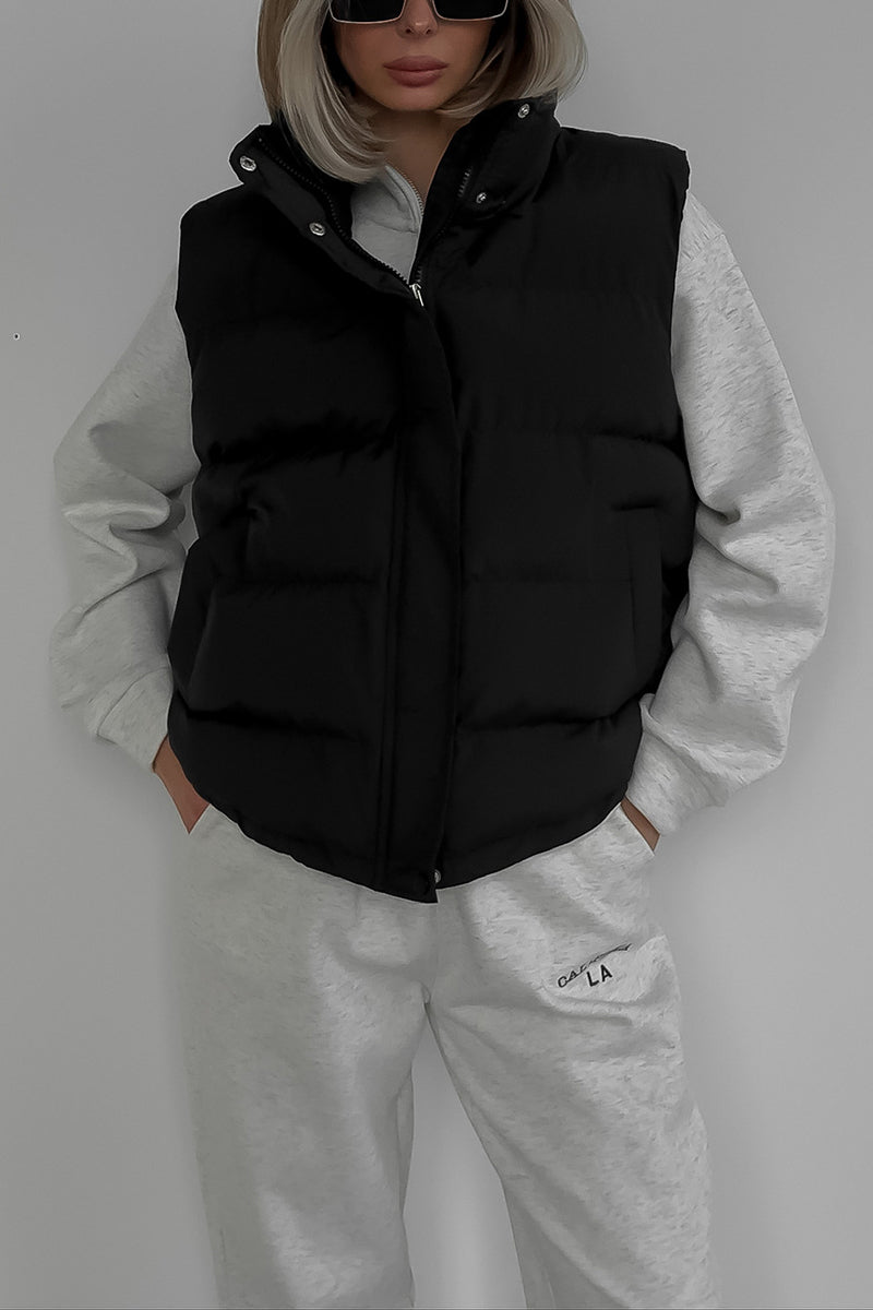 Quilted Sleeveless Puffer Vest