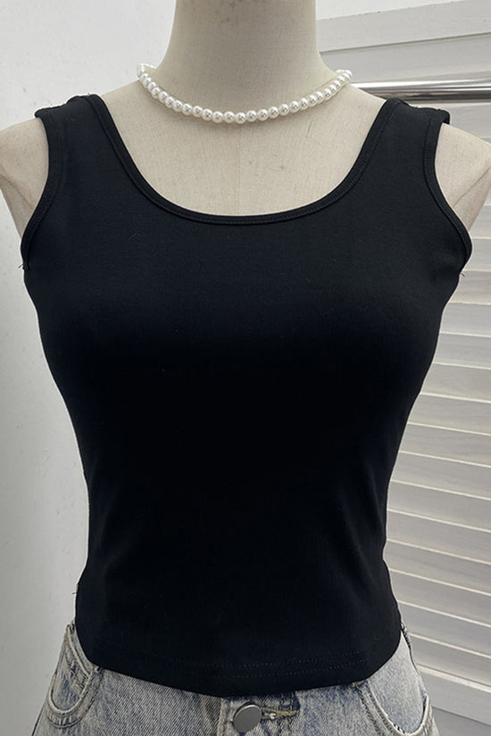Floral Embellished Sleeveless Tank Top