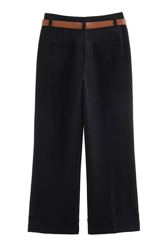 Wide-Leg Casual Pants