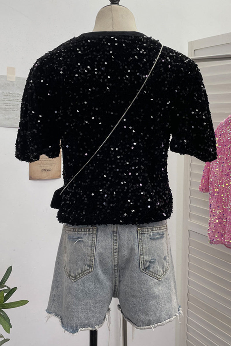Sparkling Sequin T-Shirt