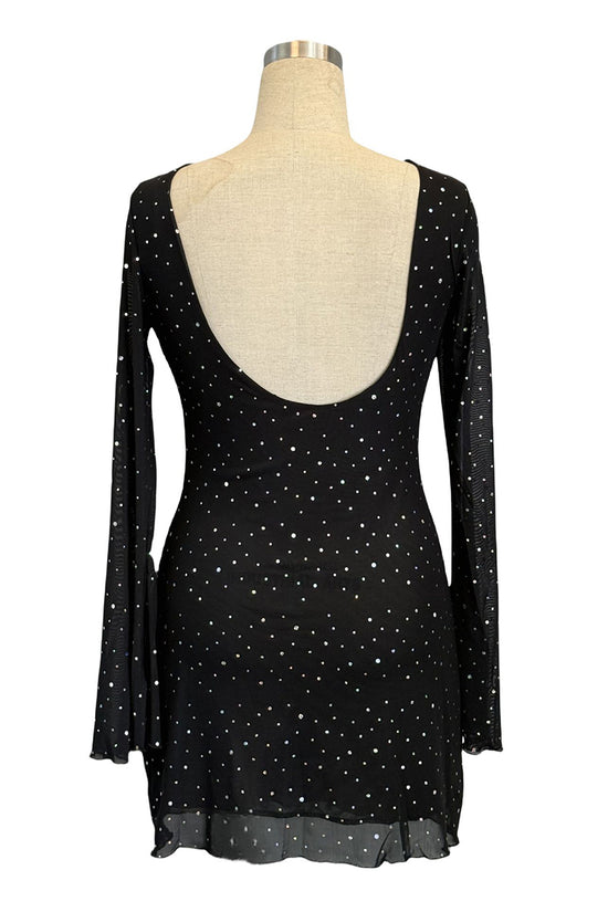 Backless Polka Dot Casual Dress