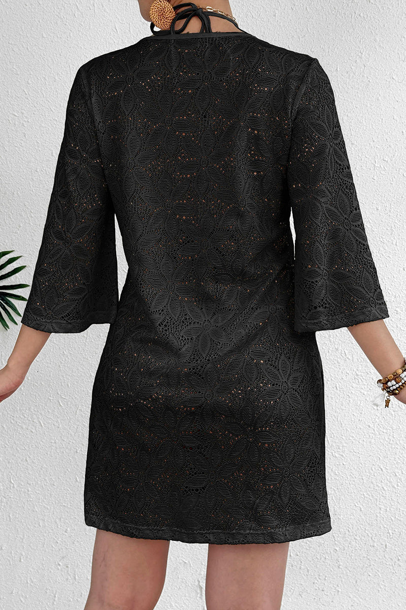 Tie-Front V-Neck Cover-Up