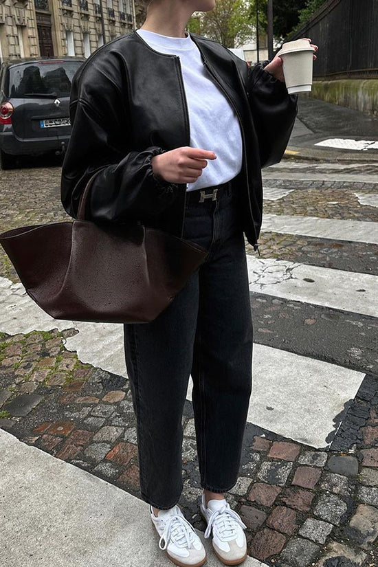 Stylish Bomber Jacket with Relaxed Fit
