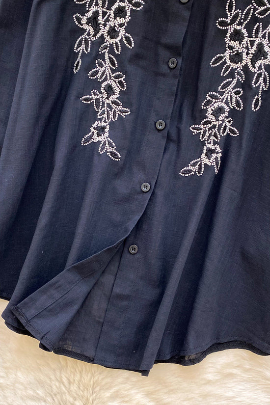Floral Pattern Button-Up Shirt
