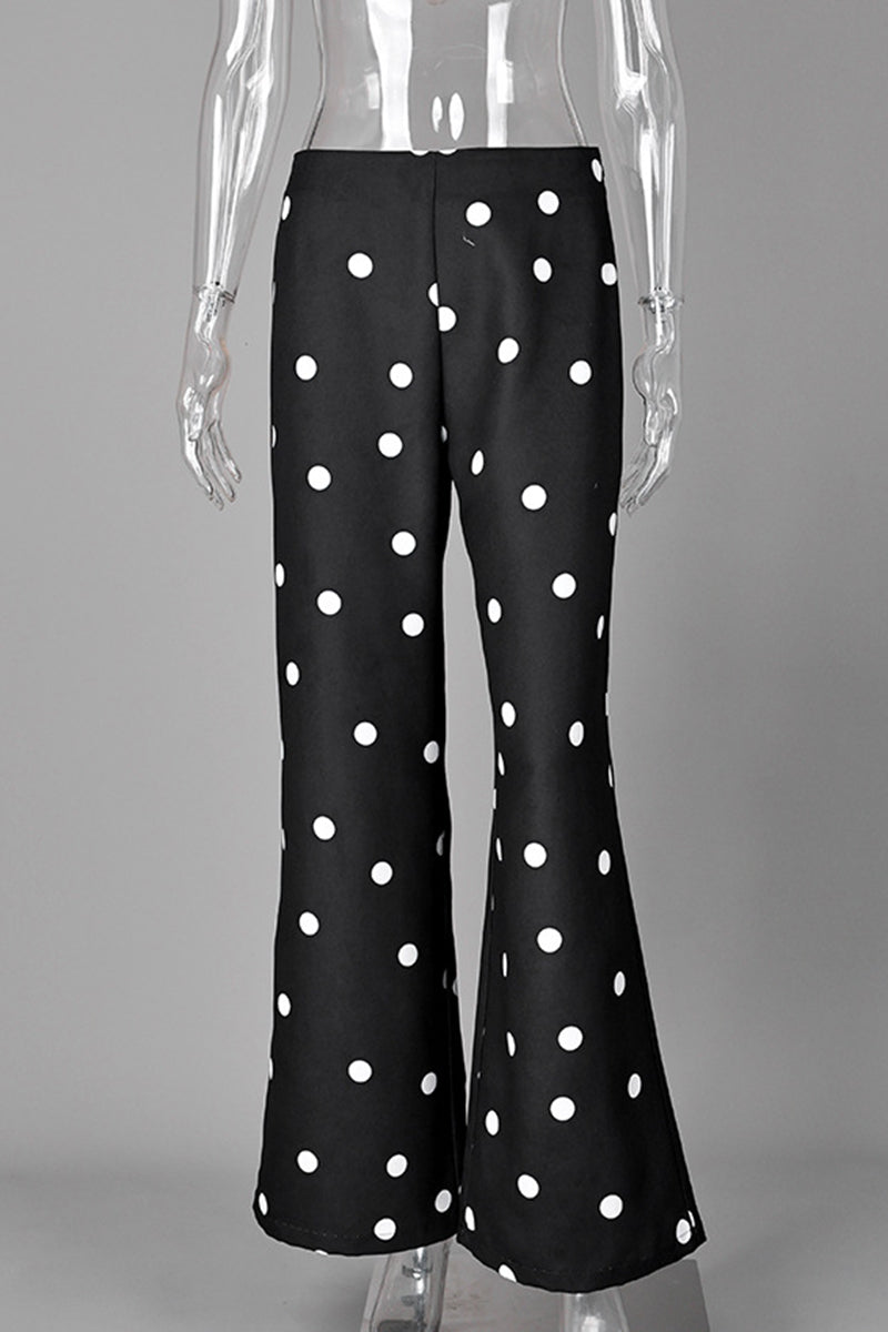 Polka Dot Casual Pants