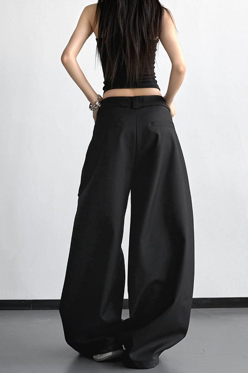 Wide-Leg Casual Pants