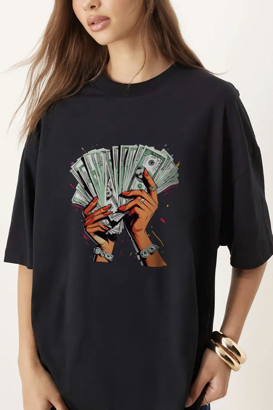 Graphic Money Oversized T-Shirt