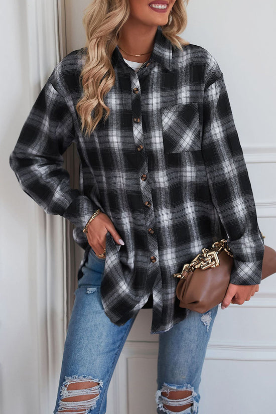 Casual Plaid Long Sleeve Shirt