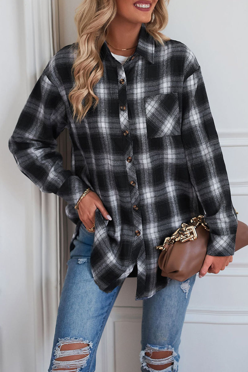 Casual Plaid Long Sleeve Shirt