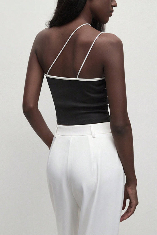 Elegant Asymmetric Strappy Camisole