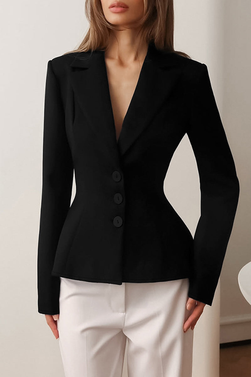 Tailored Fit Three-Button Blazer