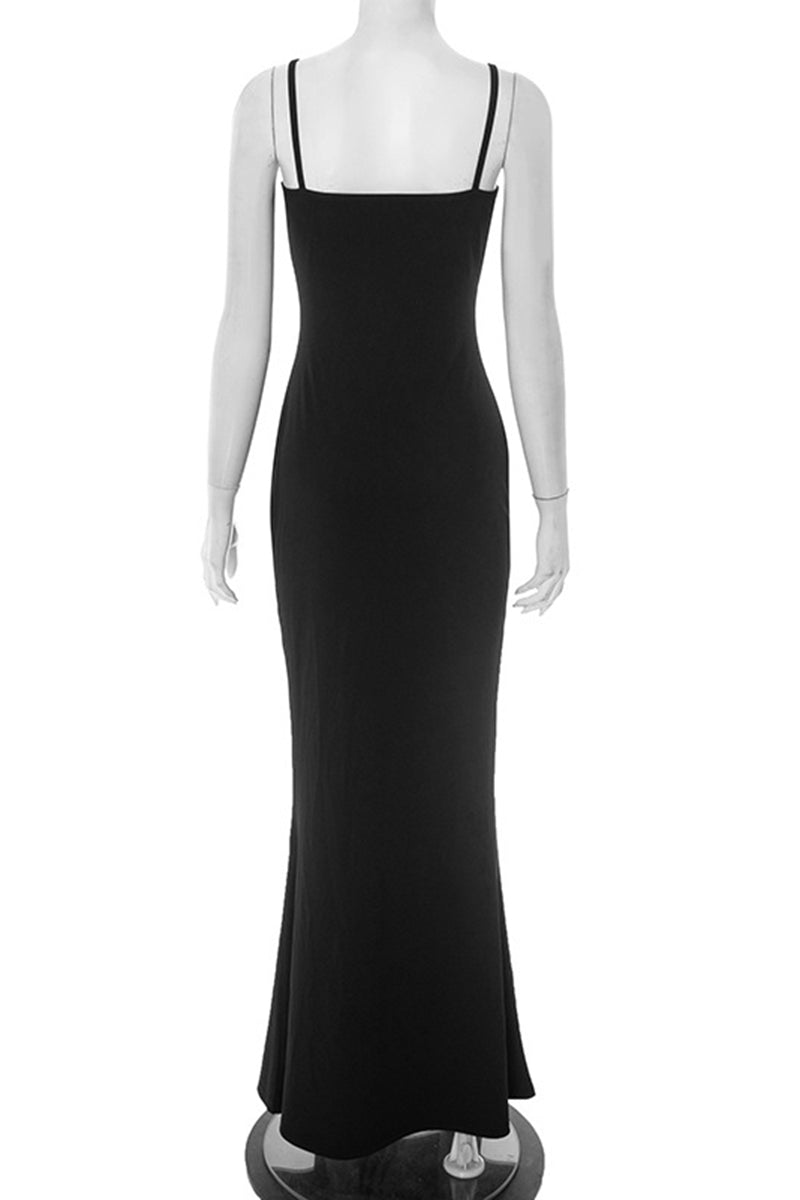 Sleeveless Bodycon Dress with Elegant Details