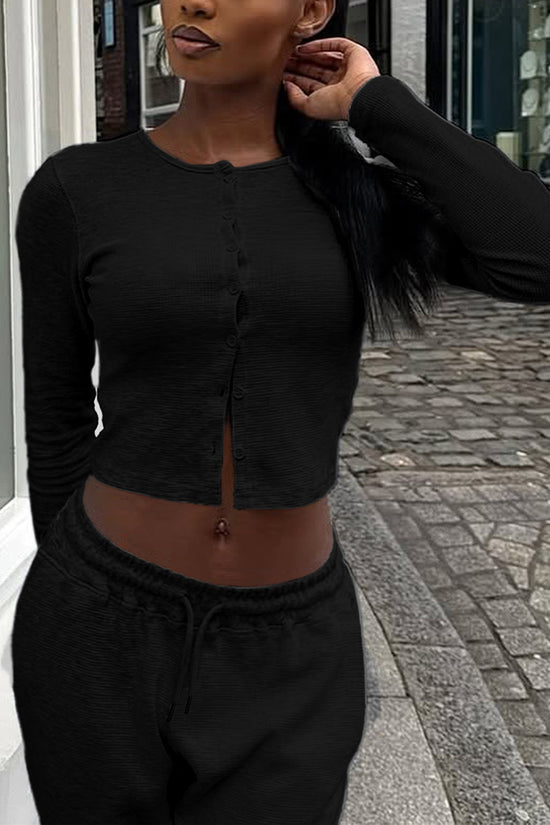 Long Sleeve Casual Pants Set