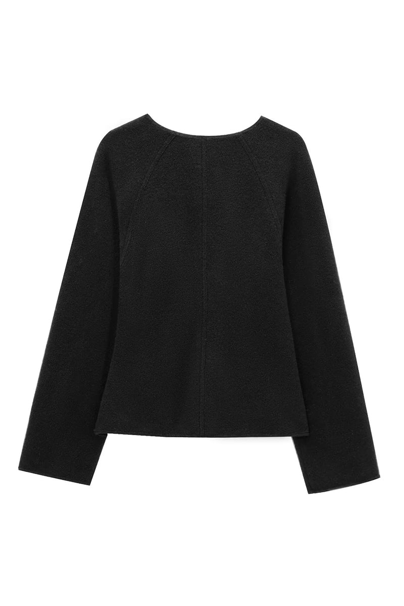 Double Buckle Detail Blazer Jacket