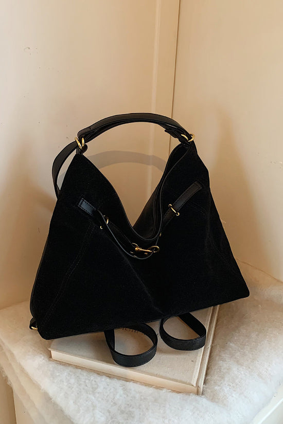 Triangular Leather Handbag