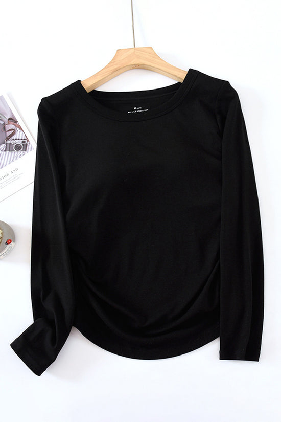 Classic Long Sleeve Round Neck T-Shirt