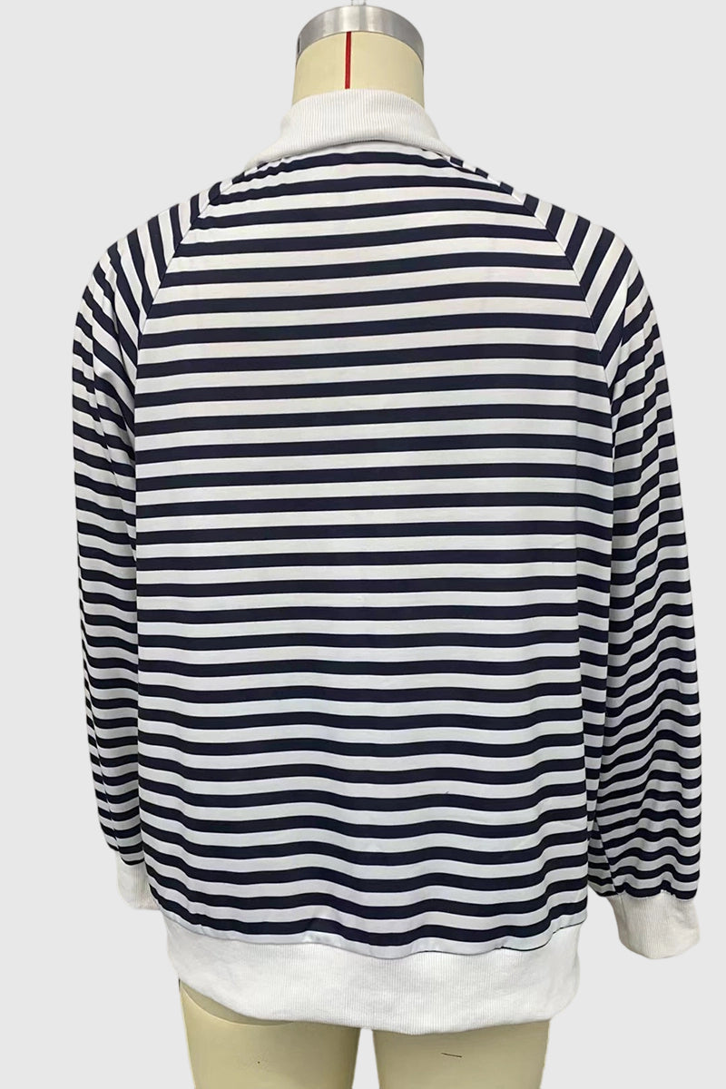 Striped Zip-Up Jacket