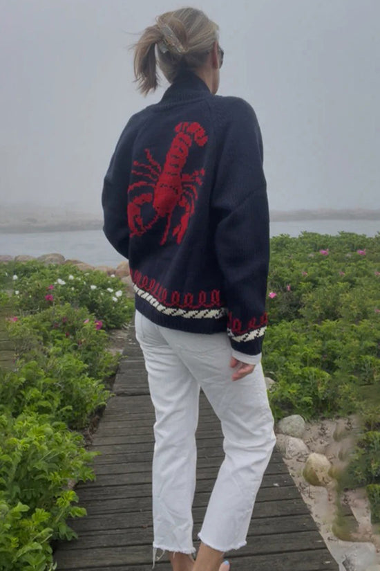 Lobster Button-Front Cardigan