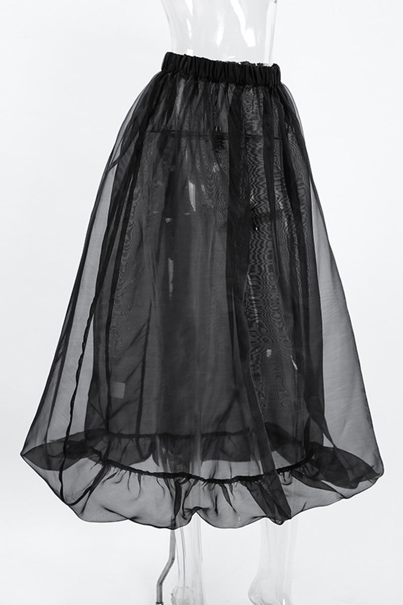 Elegant Flowing Midi Skirt