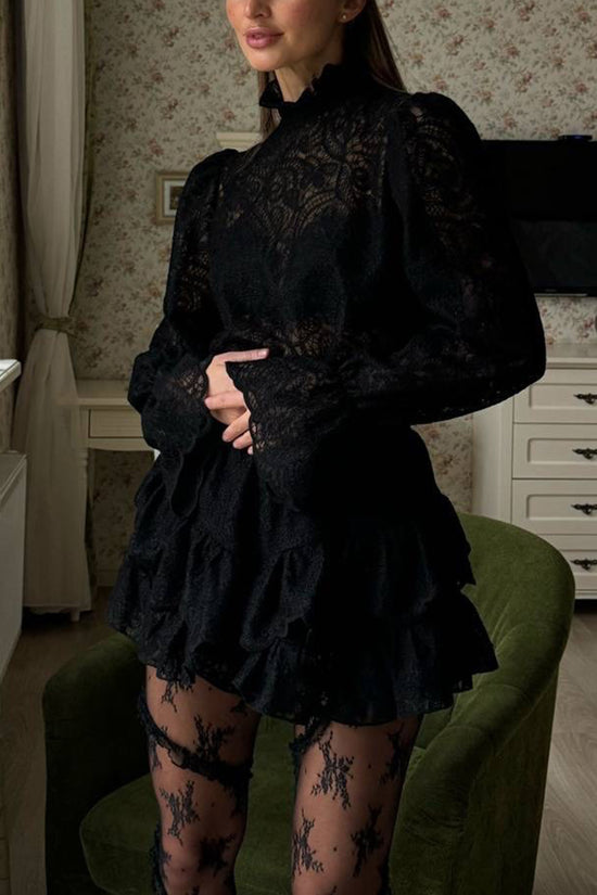 Elegant Lace Skirt Set