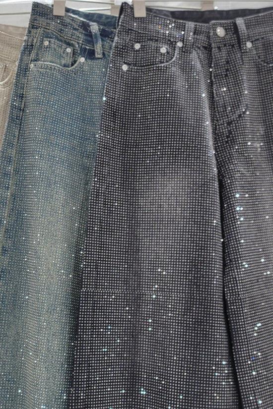 Sparkling Straight-Leg Jeans