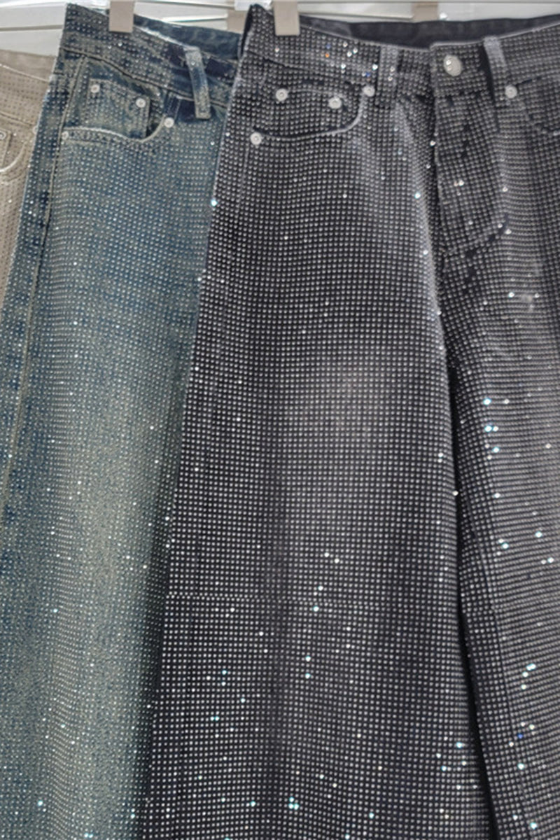 Sparkling Straight-Leg Jeans