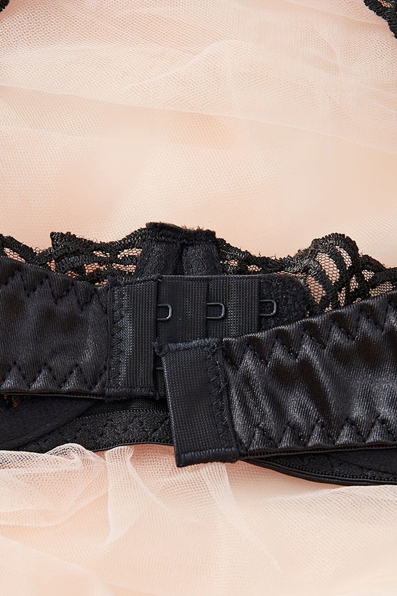 Cutout Halter Lingerie Set