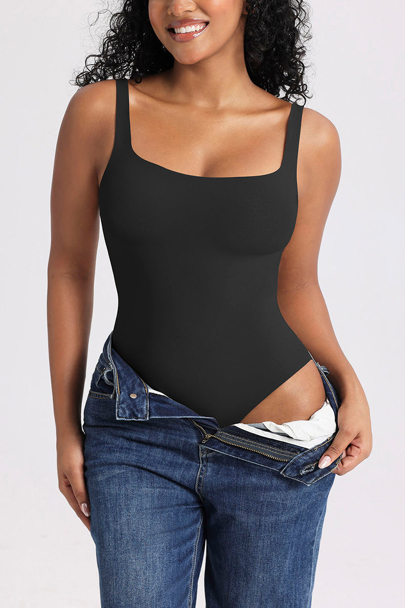 Square Neck Sleeveless Bodysuit