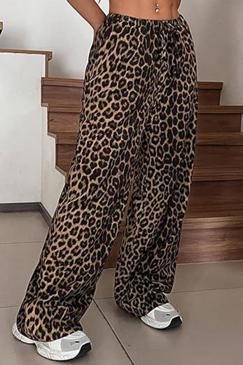 Leopard Casual Pants