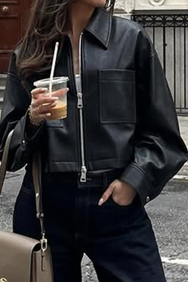 Chic Modern Zip-Up Jacket