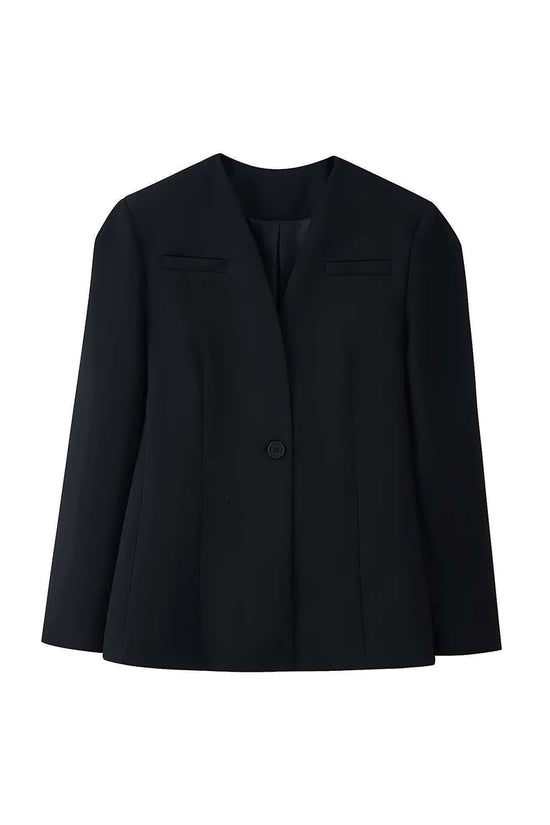 Classic Single-Button Blazer