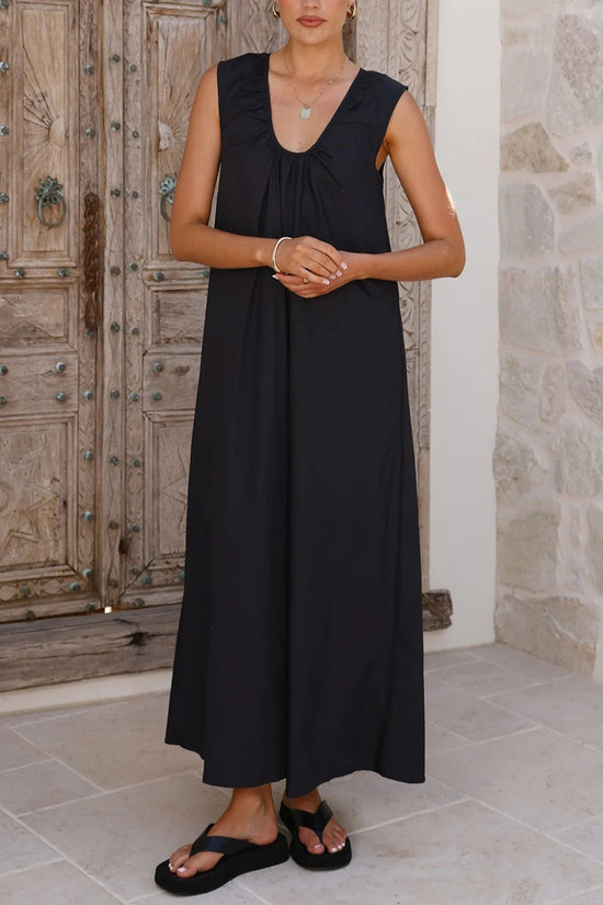Sleeveless Maxi Casual Dress