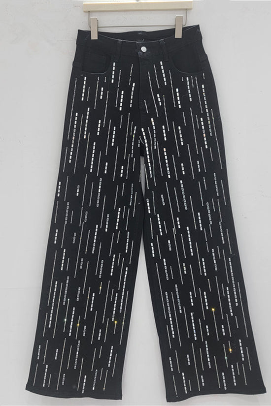 Sleek Straight-Leg Denim Jeans