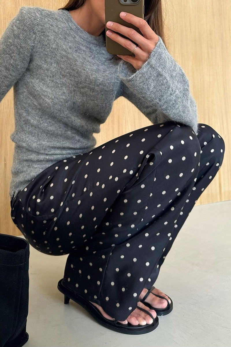 Polka Dot Casual Pants for Everyday Comfort