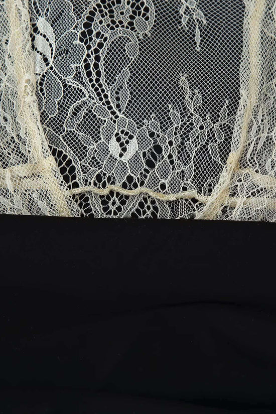 Elegant Lace Trim Mini Dress