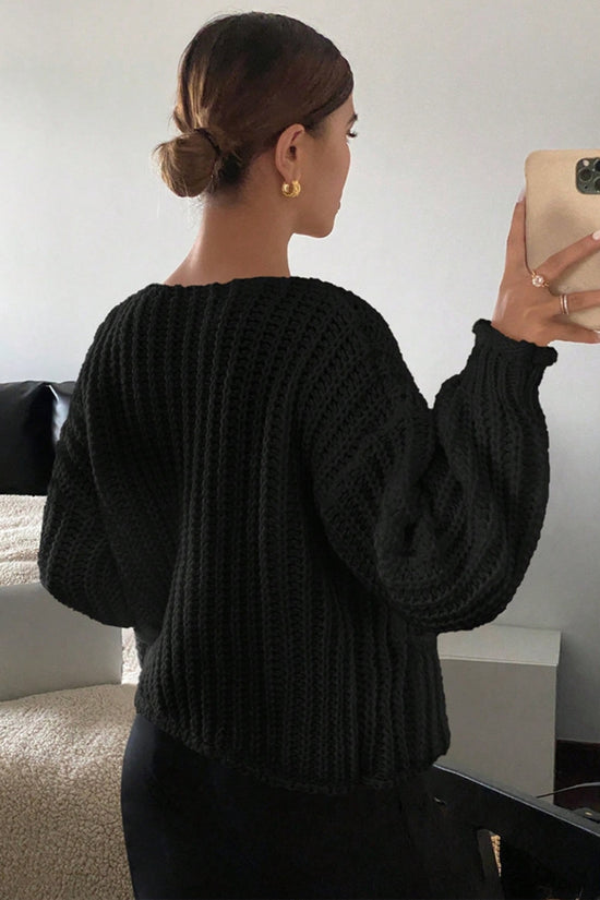 Knit Button-Up Cardigan
