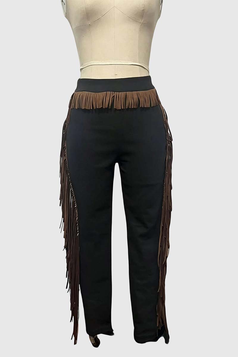 Fringe Detailed Casual Pants