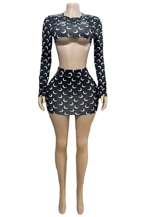 Crescent Moon Skirt Set