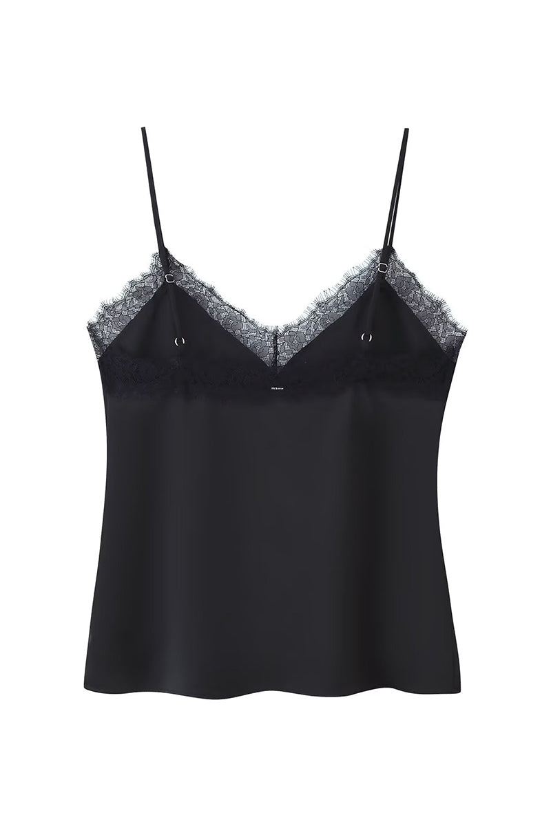 Lace Trim Spaghetti Strap Camisole