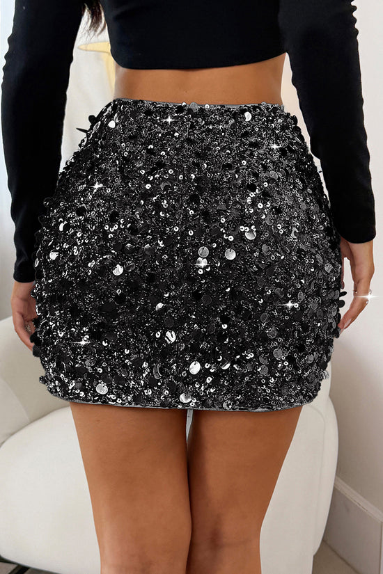 Sequin Glam Mini Skirt
