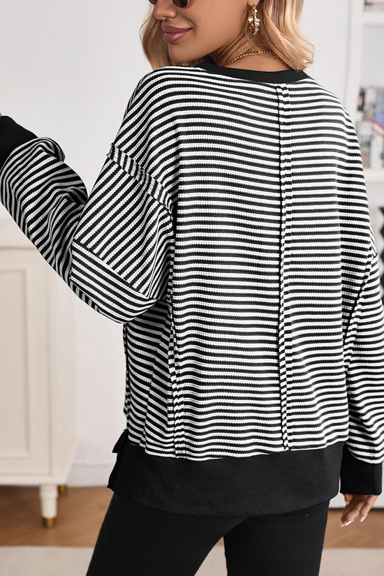 Cozy Oversized Textured Sweatshirt