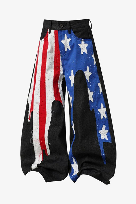 Patriotic Barrel Jeans Statement