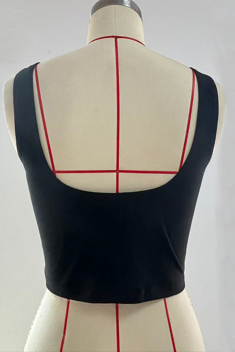 Heart Cut Out Sleeveless Tank Top