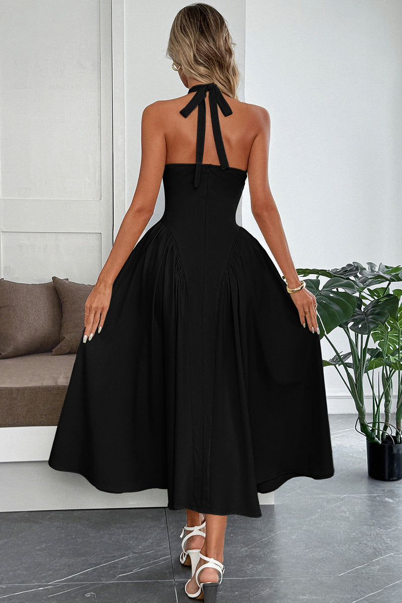 Elegant Sleeveless Midi Dress