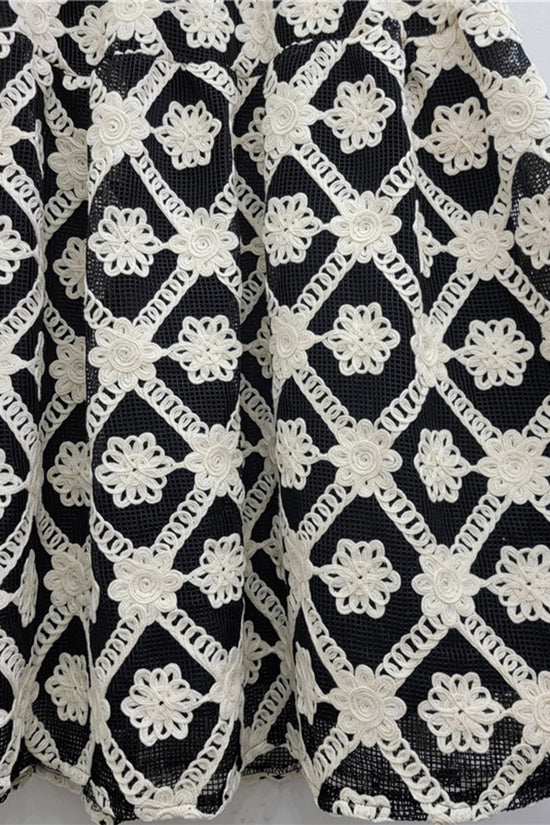 Patterned Midi Skirt with Unique Design