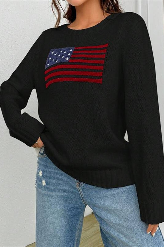 Patriotic Flag Sweater