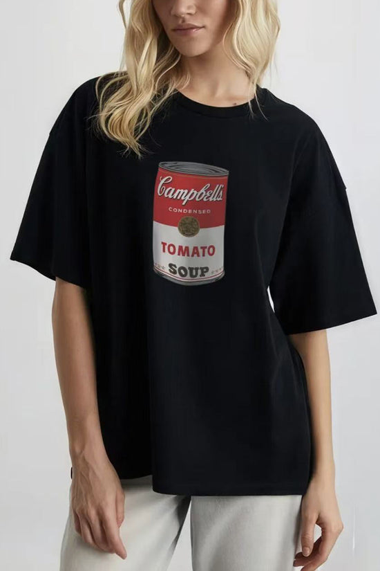 Iconic Soup Print Relaxed Fit T-Shirt
