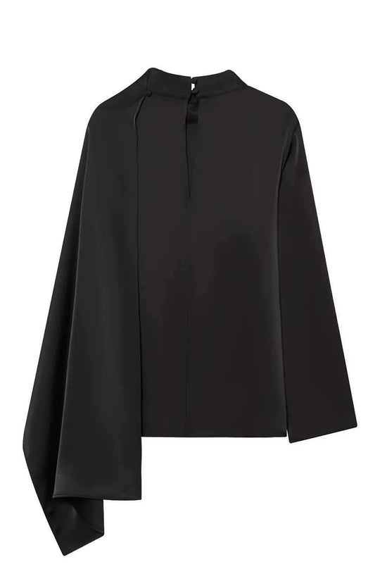 Draped Asymmetric Blouse
