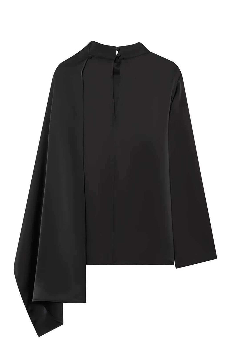 Draped Asymmetric Blouse